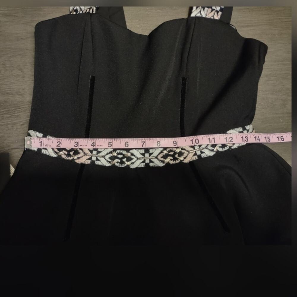 Bronx and Banco Ethnos Ruffle Black Sleeveless Dress Size 6 / Medium - Picture 7 of 16